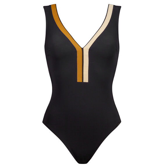 Maryan Mehlhorn Antagonist Voorgevormd Badpak Black Sand