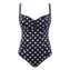 Panache Swim Anya Riva Spot Badpak Navy Vanilla
