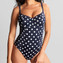 Panache Swim Anya Riva Spot Badpak Navy Vanilla