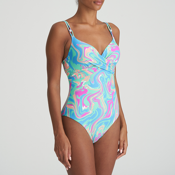 Marie Jo Swim Arubani Badeanzug Ocean Swirl - Annadiva Marie Jo Swim Arubani Badeanzug Ocean Swirl - Annadiva
