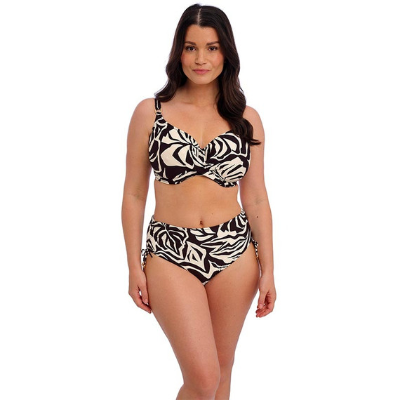 Fantasie Swim Aruba Nights Hoog Bikinibroekje Black & Cream 