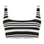 Annadiva Swim Aruba Stripe Bralette Bikinitop Black White