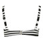 Annadiva Swim Aruba Stripe Bralette Bikinitop Black White