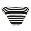 Annadiva Swim Aruba Stripe Brazilian Bikini Hose Black White