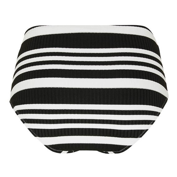 Annadiva Swim Aruba Stripe High Waist Bikinibroekje Black White