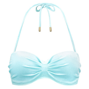 Aruba Velour Bandeau Bikinitop