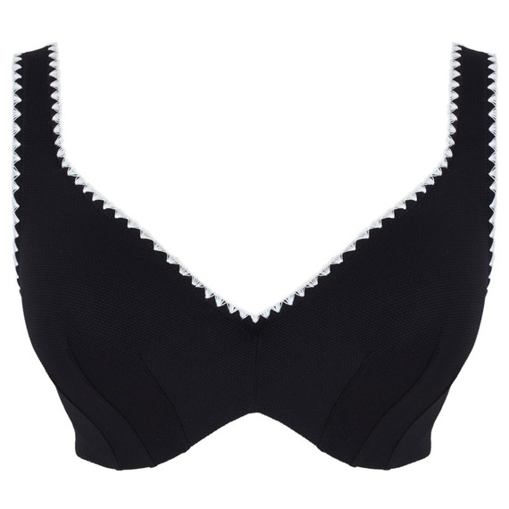 Panache Swim Aurora Plunge Bikinitop Black