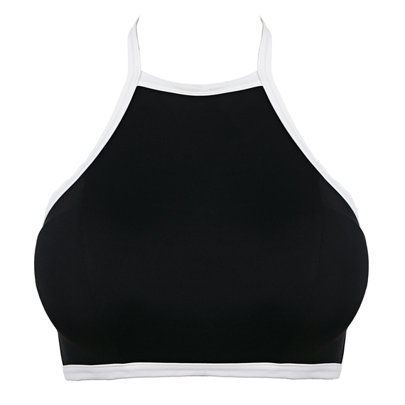 Back To Black hochgeschlossenes Bikini-Oberteil