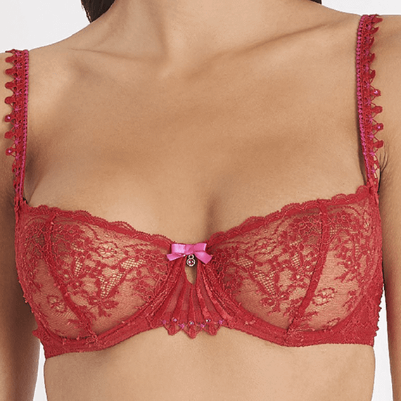 Aubade Ivresse Byzantine Balconette BH Rouge Rubis