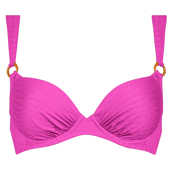 Bamboo Solids Voorgevormde Bikinitop Intense Pink