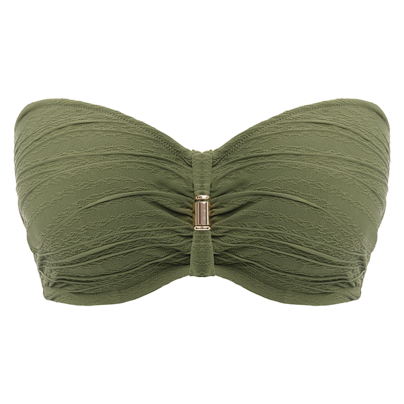 Beach Waves Bandeau Bikini Oberteil