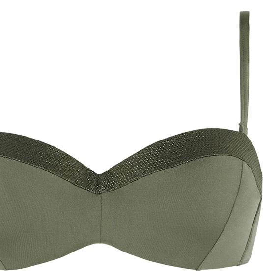 Cyell Luxury Essentials Bandeau Bikinitop Taupe