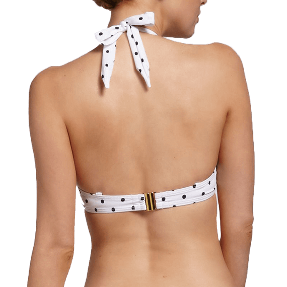 Cyell Bardot Halter Bikinitop Polkadot