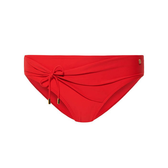 Beachlife Chinese Red Hoog Bikinibroekje