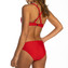 Beachlife Chinese Red Hoog Bikinibroekje