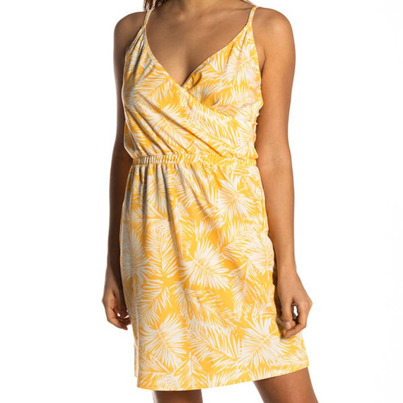 Palm Glow Strandkleid