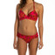 Pink Lilies Padded Triangle Bikinitop