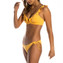 Beachlife Warm Apricot Plunge Bikinitop