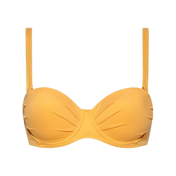 Beachlife Warm Apricot Bandeau Bikinitop