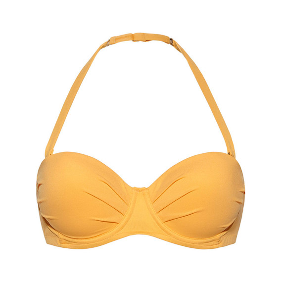 Beachlife Warm Apricot Bandeau Bikinitop