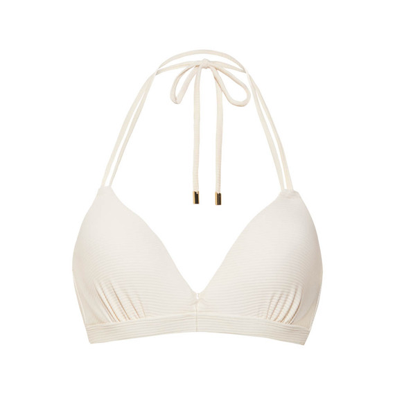 Whisper White Padded Triangle Bikinitop