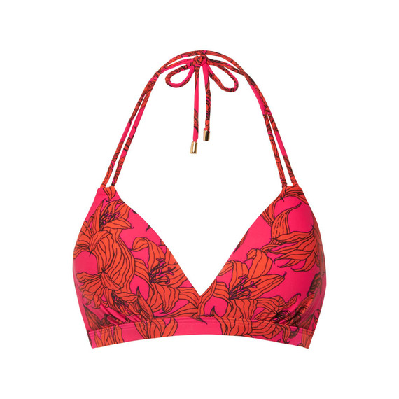 Pink Lilies Triangel Bikinioberteil