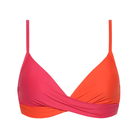 Bright Rose Twist Bikinitop