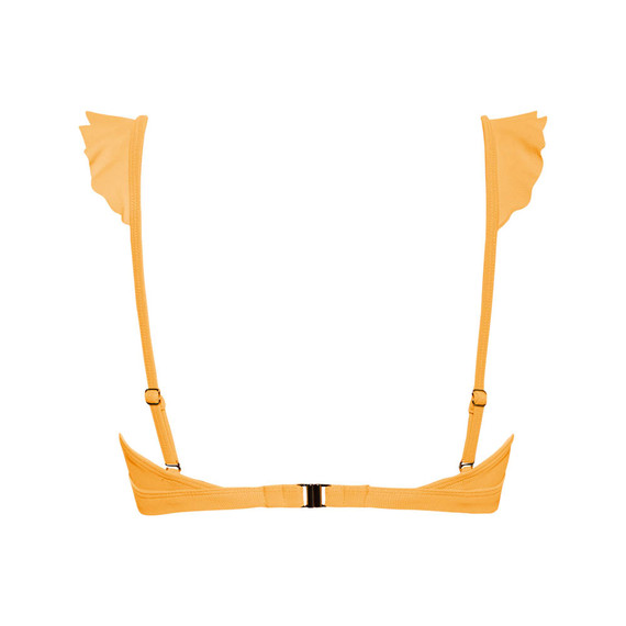 Beachlife Warm Apricot Plunge Bikinitop