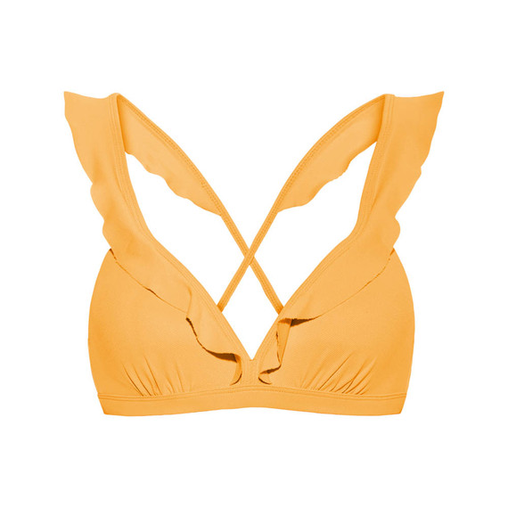 Warm Apricot Plunge Bikinitop
