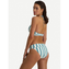 Beachlife Bella Stripe Wattiertes Triangle Bikinitop