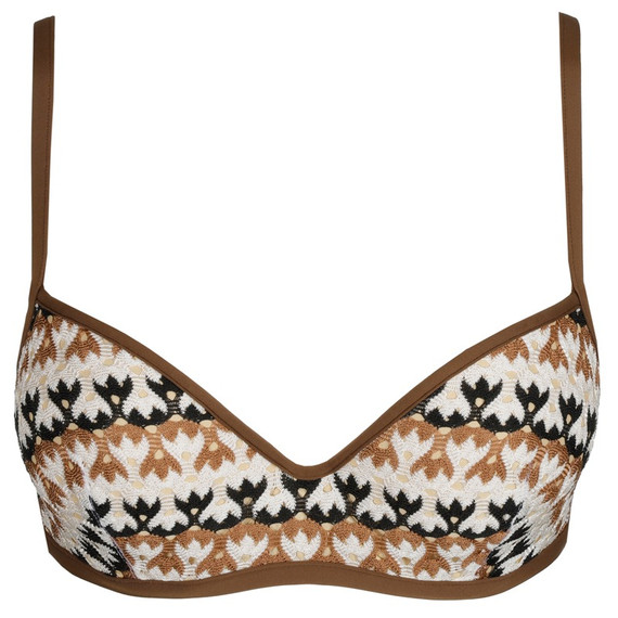 Sarda Swim Biles Plunge Bikini Oberteil Sand