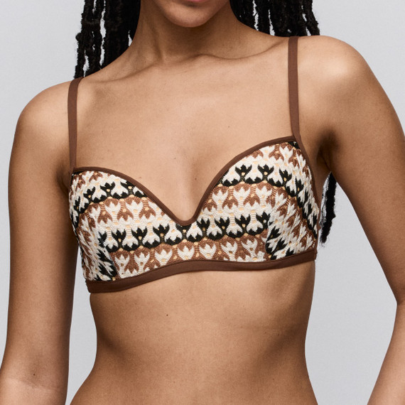 Biles Plunge Bikini Oberteil