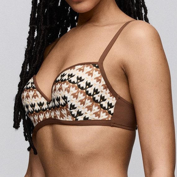 Sarda Swim Biles Plunge Bikini Oberteil Sand