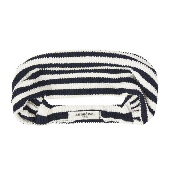 Annadiva Swim Navy Stripes Haarband Blue