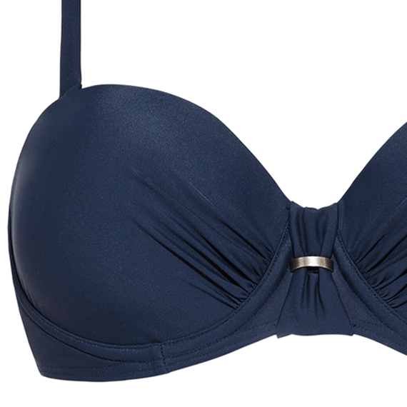 Beachlife Black Iris Voorgevormde Bikinitop Blue