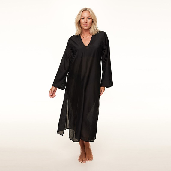 Sparkling Black Kaftan
