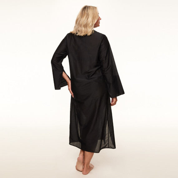 Annadiva Swim Sparkling Black Kaftan Black