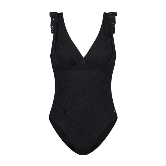 Black Embroidery Badpak