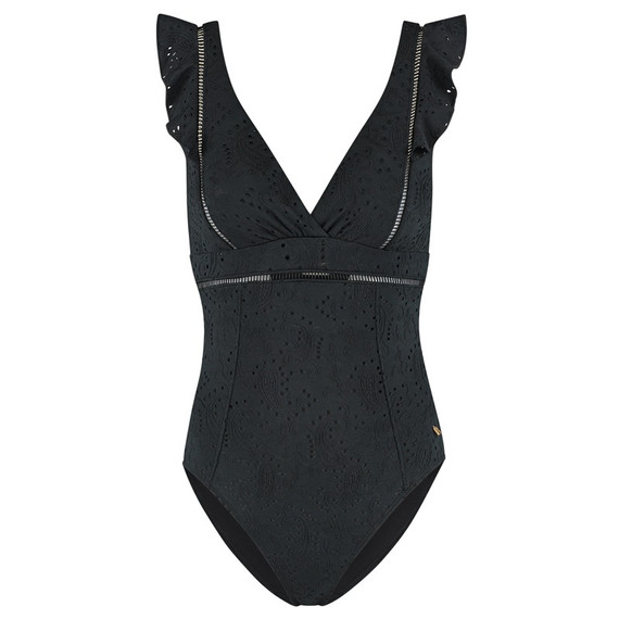 Beachlife Black Embroidery Badpak