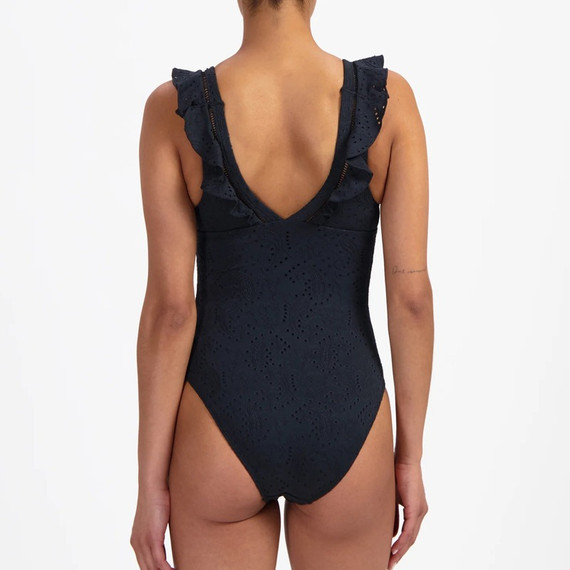 Beachlife Black Embroidery Badpak