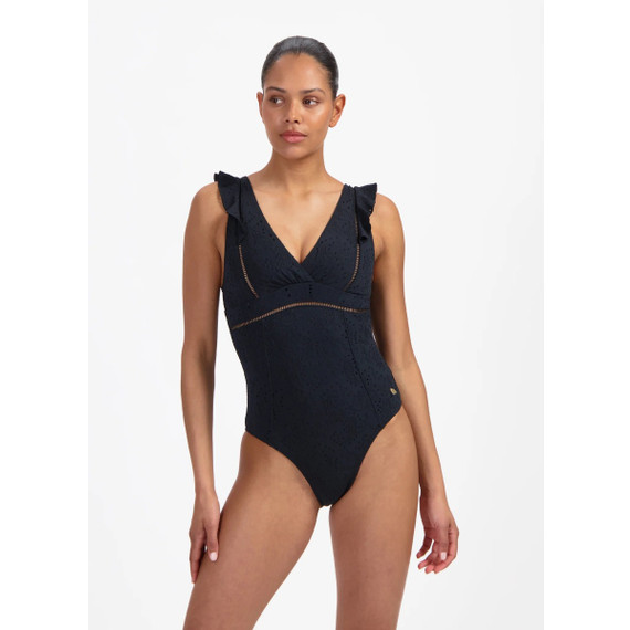 Beachlife Black Embroidery Badpak