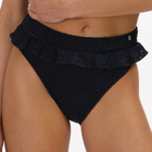 Black Embroidery High Waist Bikinibroekje