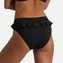 Beachlife Black Embroidery High Waist Bikinibroekje
