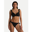 Beachlife Black Embroidery Plunge Bikinitop