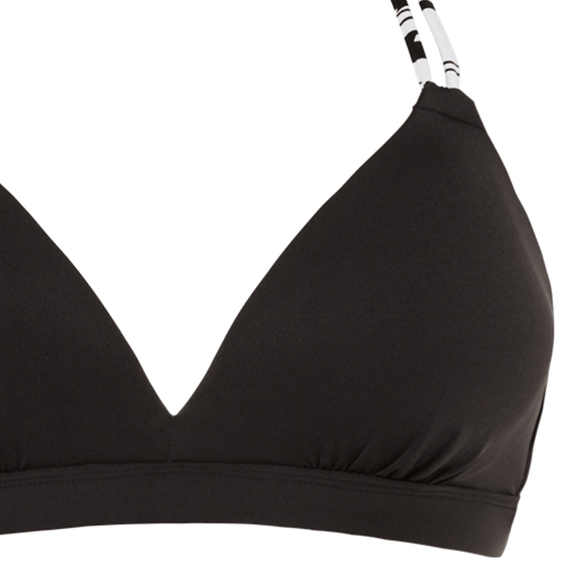 Beachlife Black Padded Triangle Bikinitop