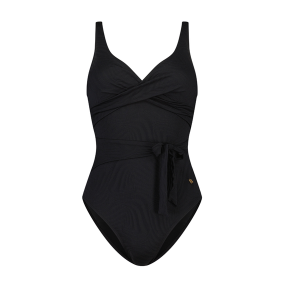 Black Swirl Overslag Badpak