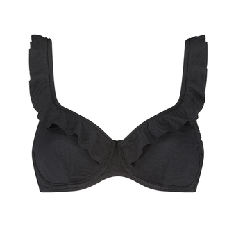 Black Swirl Beugel Bikinitop