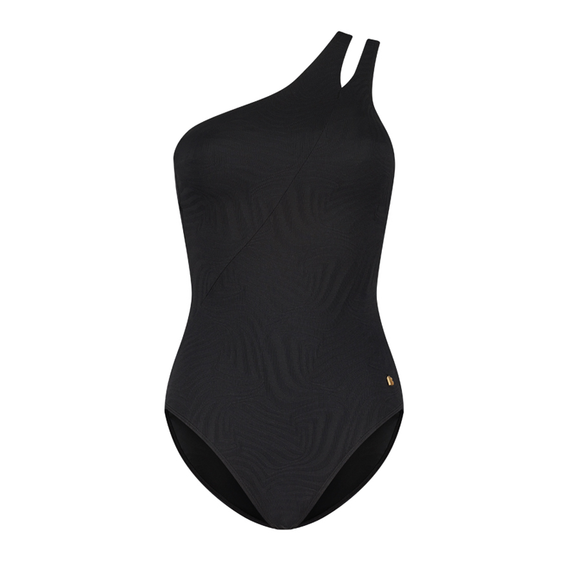 Black Swirl One Shoulder Badpak