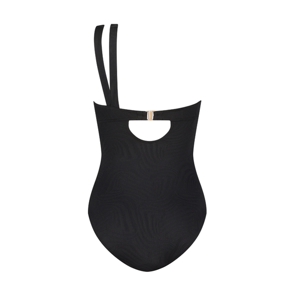 Beachlife Black Swirl One Shoulder Badpak