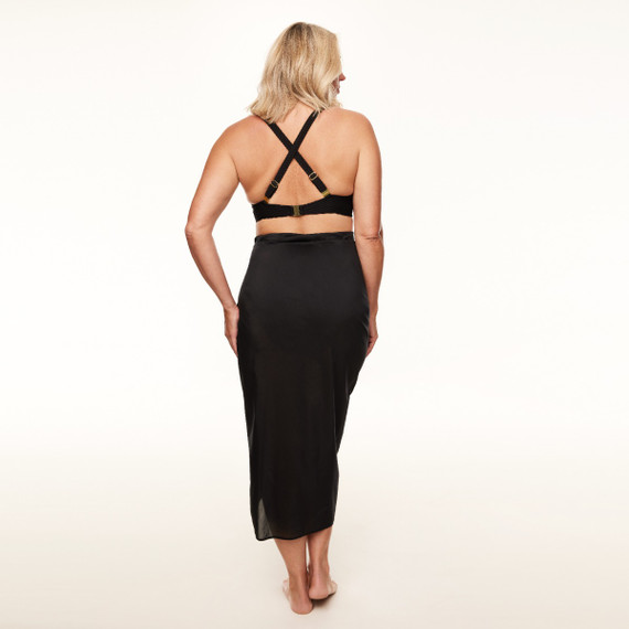 Annadiva Swim Sparkling Black Wikkelrok Black